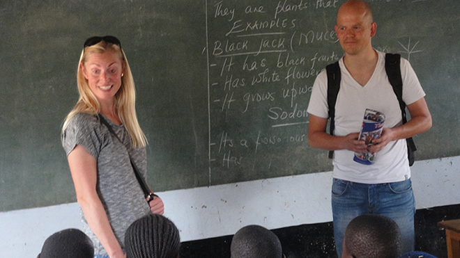 Teachers from HollofPile Interact with class 5 from Muranga Primary